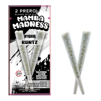 Runtz Mamba Madness Diamond Infused Pre-Rolls 2ct 4G