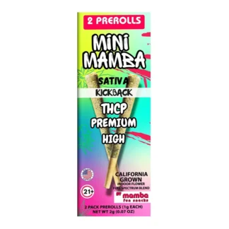 Kickback Mini Mamba THCP Full Spectrum Blend Pre-Rolls 2ct